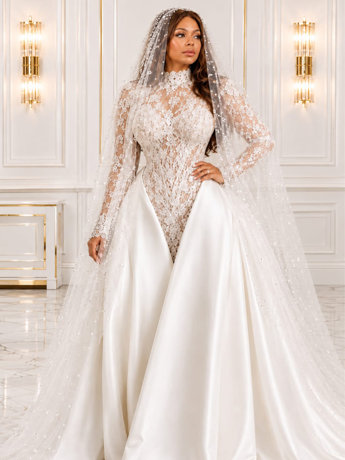 Royal Grace Beaded Ball Gown