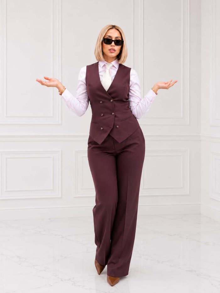 The Elise Brown Tailored Suit Set