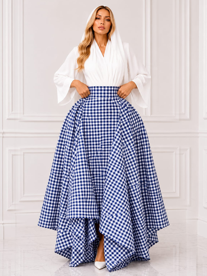 Grid pattern Under Skirts