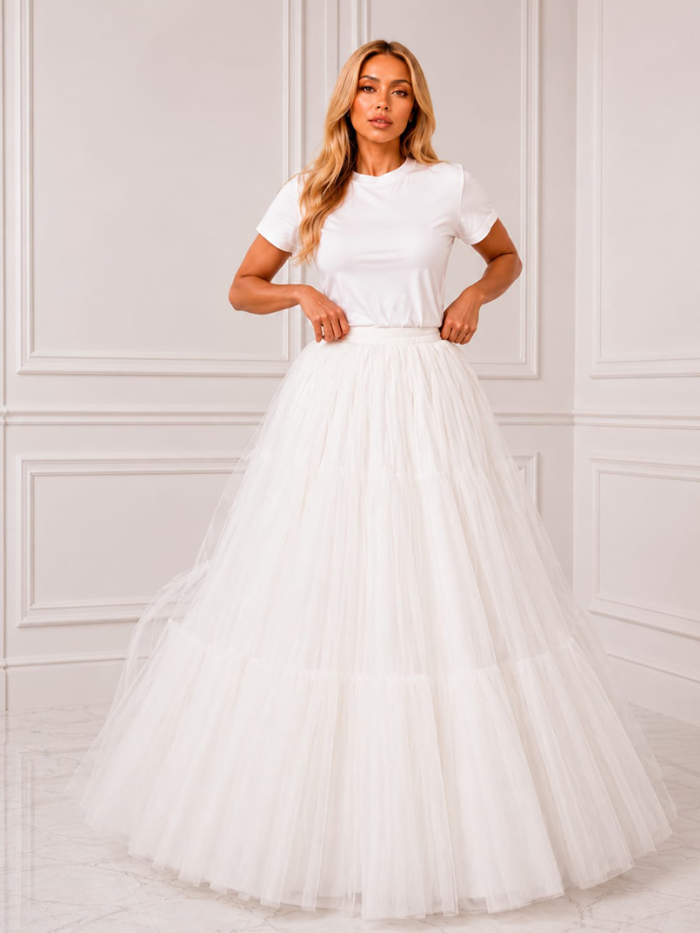 White Under Skirts