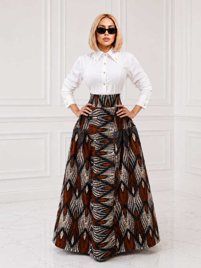 African Print Under Skirts